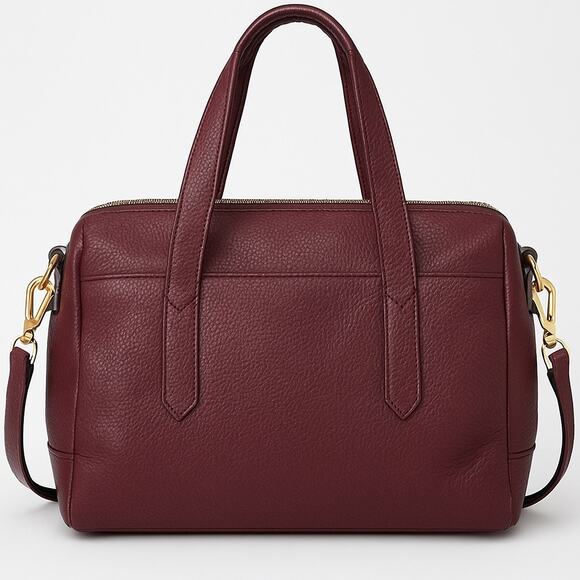 Fossil Sydney Leather Satchel in Raison - Picture 2 of 8
